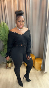 Distressed sweater season