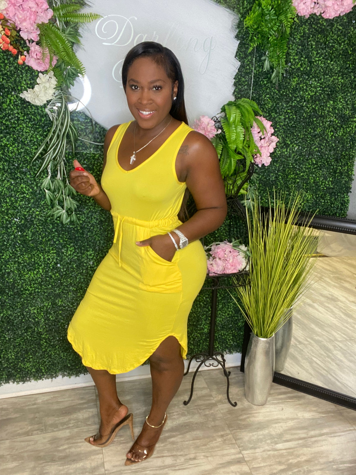 The corner pocket dress