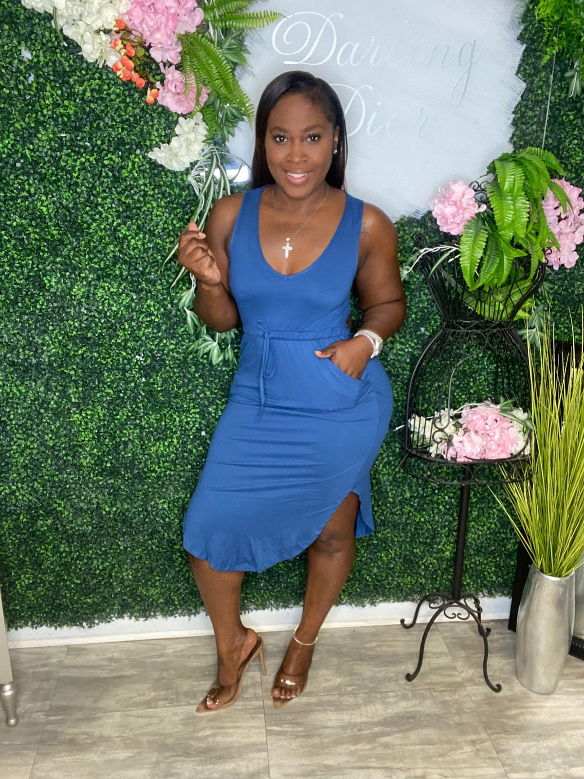 The corner pocket dress
